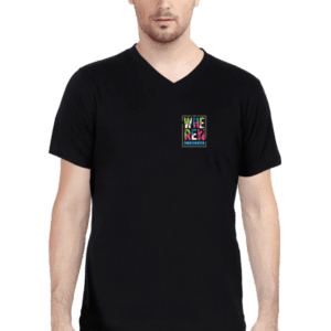 V-Neck T-Shirt – "Where’s the Truth?" Vibrant Design | Premium Cotton