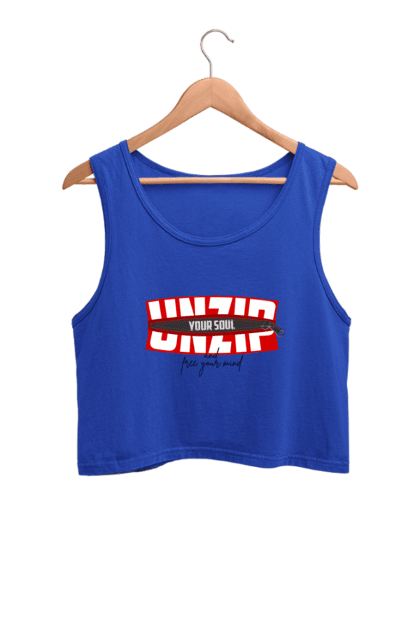 Aura Unzip Your Soul Tank Top – Unleash Your Inner Vibe in Premium Cotton - Image 3