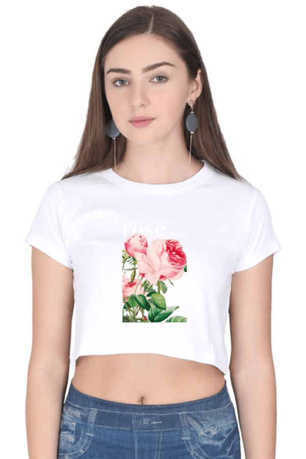 "Eternal Rose" Crop Top – Elegance in Bloom - Image 10