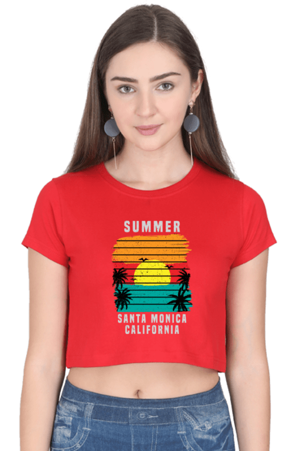 Summer Crop Top – Breathable Cotton Comfort for Effortless Style Aura