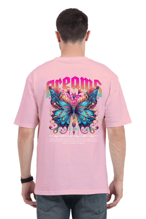 Chrome Butterfly Oversized T-Shirt – A Fusion of Elegance & Streetwear - Image 3