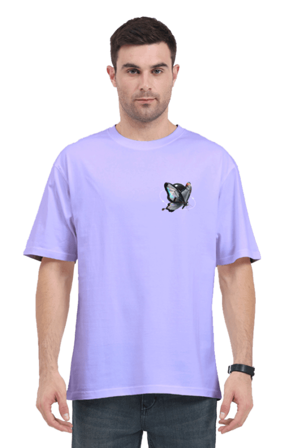 Chrome Butterfly Oversized T-Shirt – A Fusion of Elegance & Streetwear - Image 24