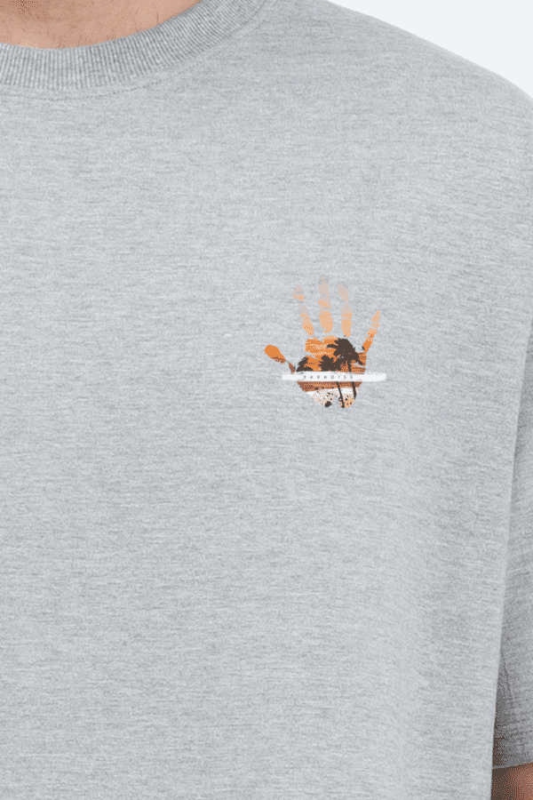 Tropical Vibes Oversized T-Shirt – Beach Aesthetic with Premium Hand Print Design - Image 11