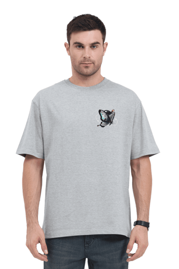 Chrome Butterfly Oversized T-Shirt – A Fusion of Elegance & Streetwear - Image 28
