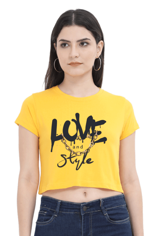 "Love & Style" Crop Top – Wear Your Passion with Confidence - Image 3
