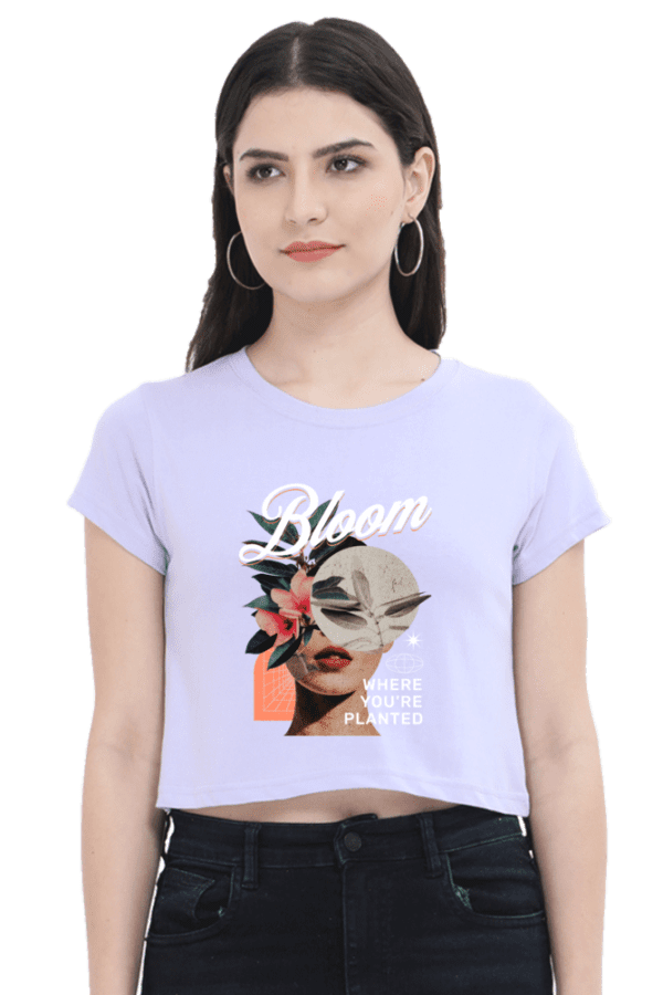 "Bloom Radiance" Crop Top – Flourish with Confidence - Image 2
