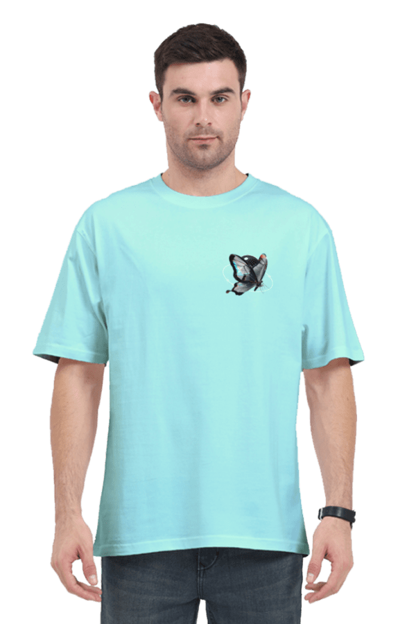 Chrome Butterfly Oversized T-Shirt – A Fusion of Elegance & Streetwear - Image 23