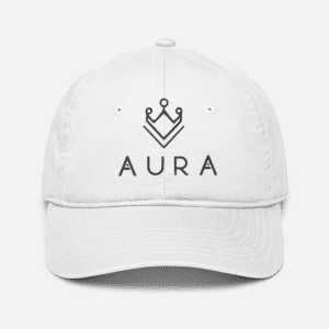 AURA Signature Embroidered Baseball Cap – Stylish & Premium Headwear