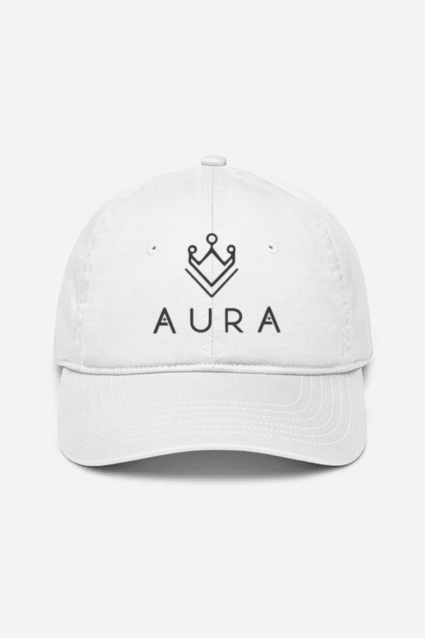 AURA Signature Embroidered Baseball Cap – Stylish & Premium Headwear