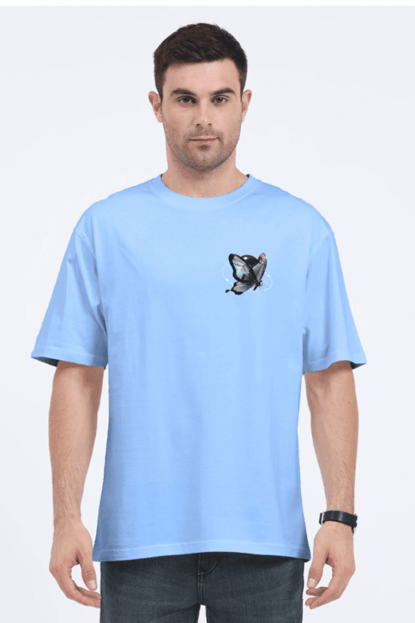 Chrome Butterfly Oversized T-Shirt – A Fusion of Elegance & Streetwear - Image 21