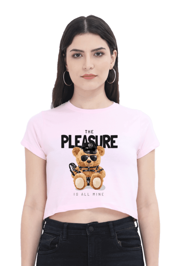 "Pleasure & Teddy" Crop Top – Cuteness Meets Comfort - Image 3