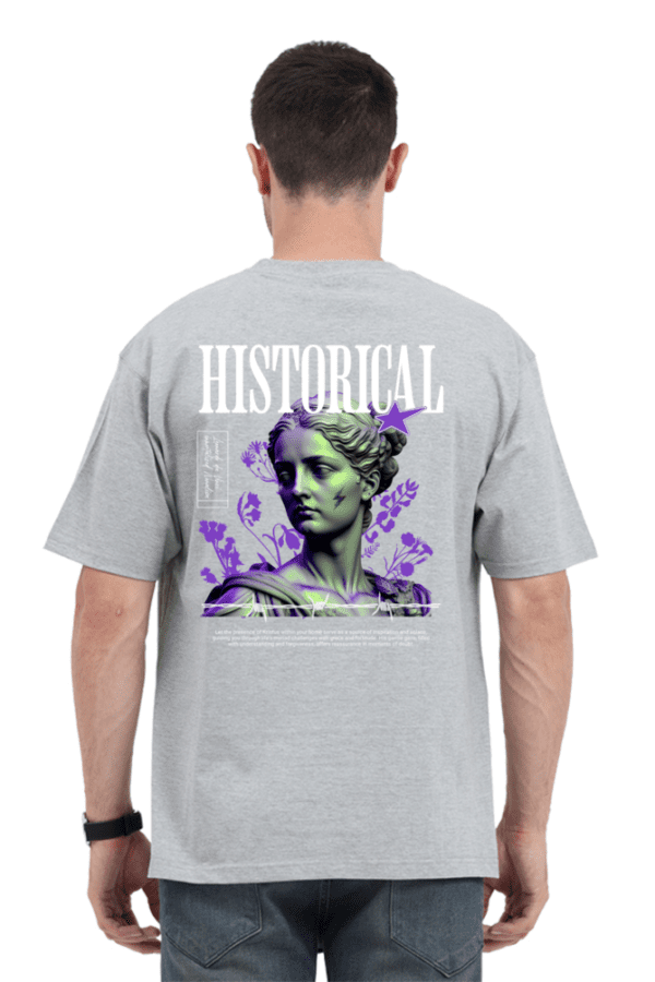 Aura Historic Oversized T-Shirt – Timeless Elegance with a Modern Edge - Image 4