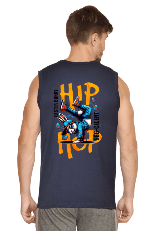 Hip Hop Hustle Sleeveless Tee – Urban Vibes, Timeless Style - Image 3