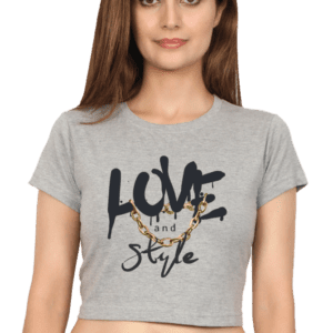 "Love & Style" Crop Top – Wear Your Passion with Confidence