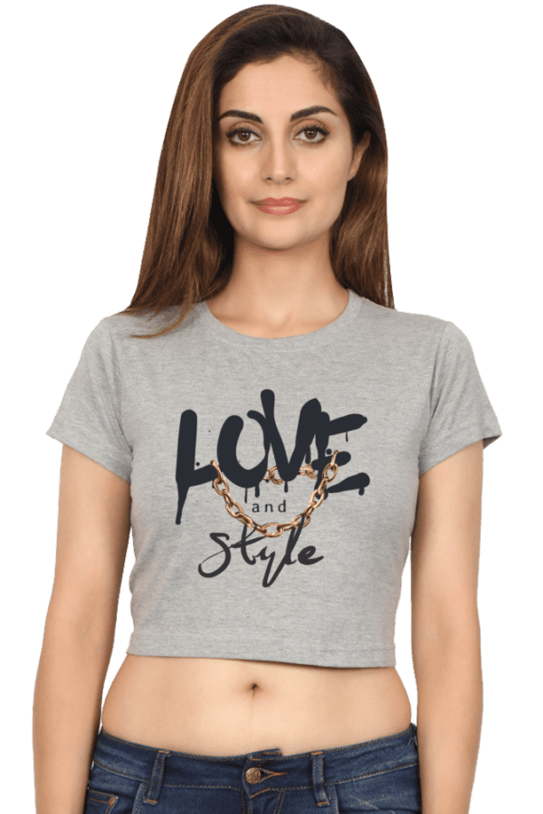 "Love & Style" Crop Top – Wear Your Passion with Confidence