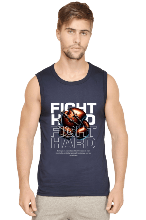 Fight Mode Sleeveless Tee – Power, Strength & Style