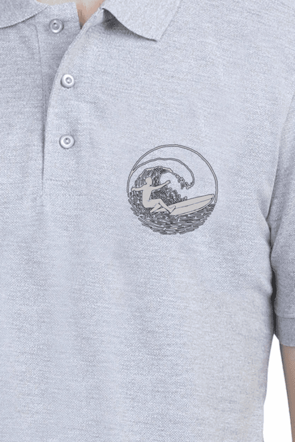 Surf Rider Embroidered Polo – Ride the Waves in Style - Image 15
