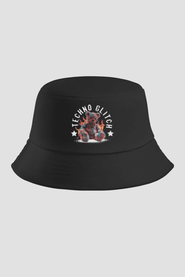 Techno Glitch Bucket Hat – Where Digital Chaos Meets Style