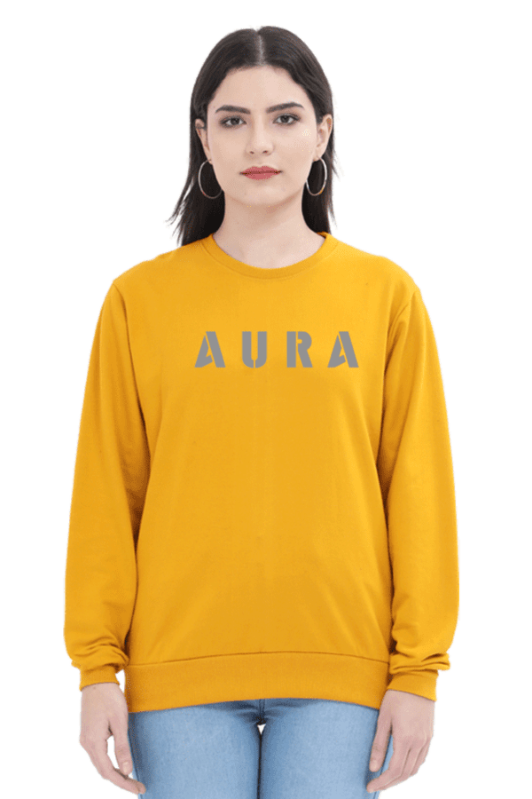 AURA Puff Grey Sweatshirt – Bold, Classy & Timeless