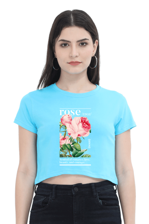 "Eternal Rose" Crop Top – Elegance in Bloom - Image 6