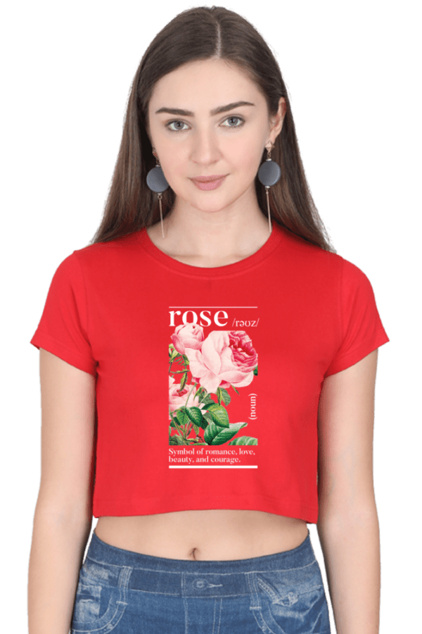 "Eternal Rose" Crop Top – Elegance in Bloom - Image 5