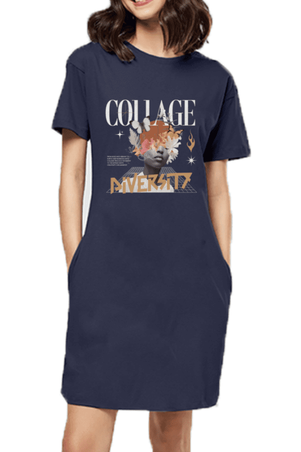 College Diversity T-Shirt Dress – Bold, Beautiful & Unstoppable - Image 4