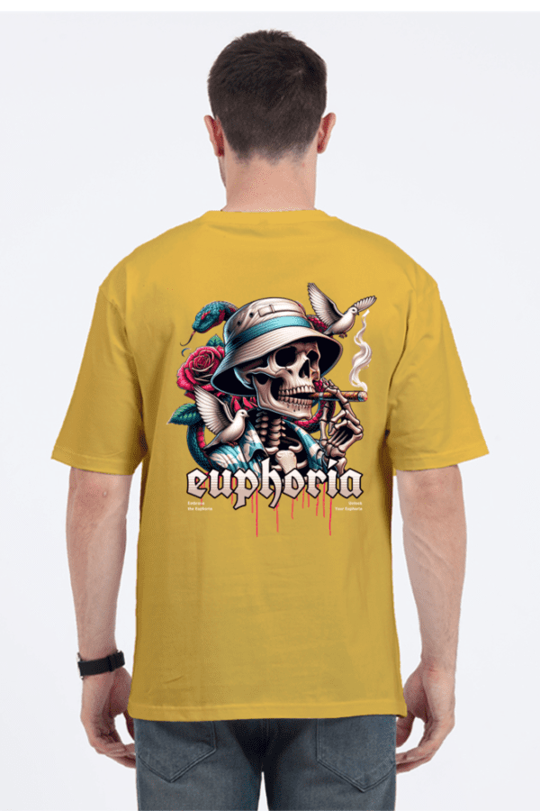 Never Say Die Oversized T-Shirt – Embrace the Euphoria of Fearless Living - Image 4