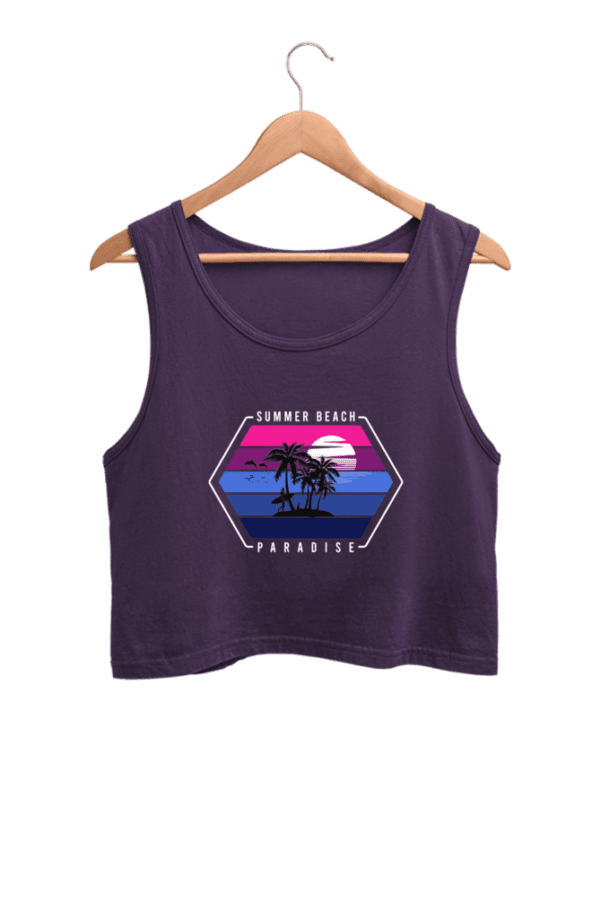 Summer Beach Paradise Tank Top – Sun, Sand & Endless Vibes - Image 2