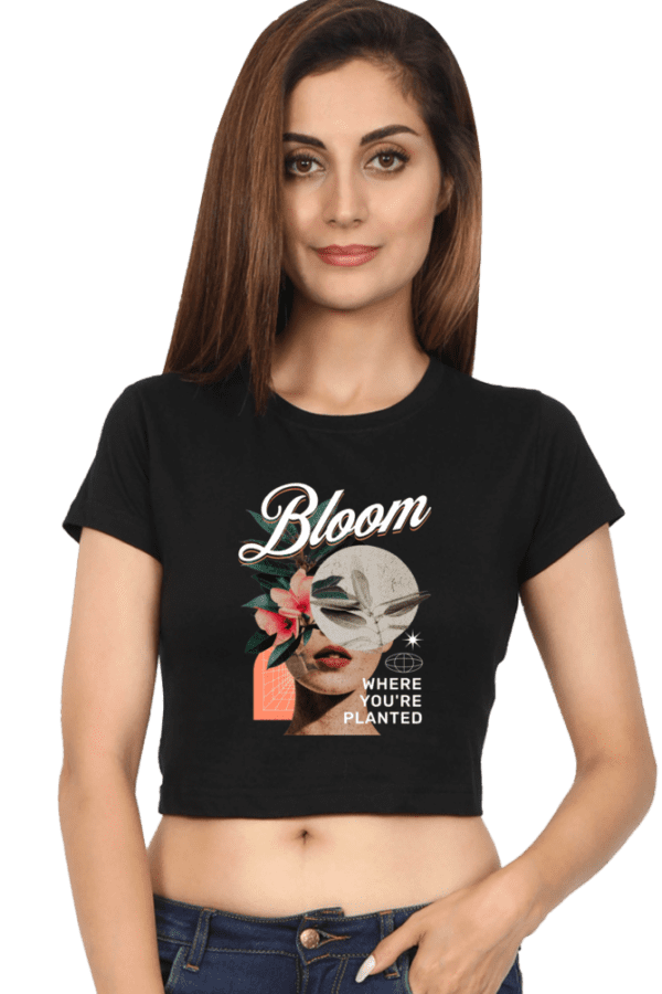 "Bloom Radiance" Crop Top – Flourish with Confidence - Image 9