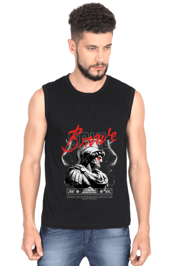 Braveheart Sleeveless Tee – Bold, Fearless & Stylish