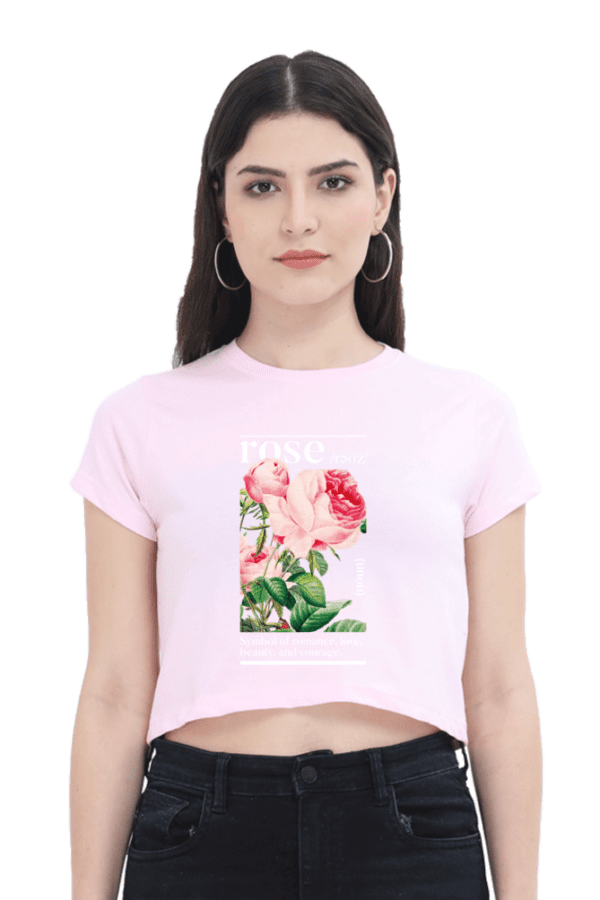 "Eternal Rose" Crop Top – Elegance in Bloom - Image 3