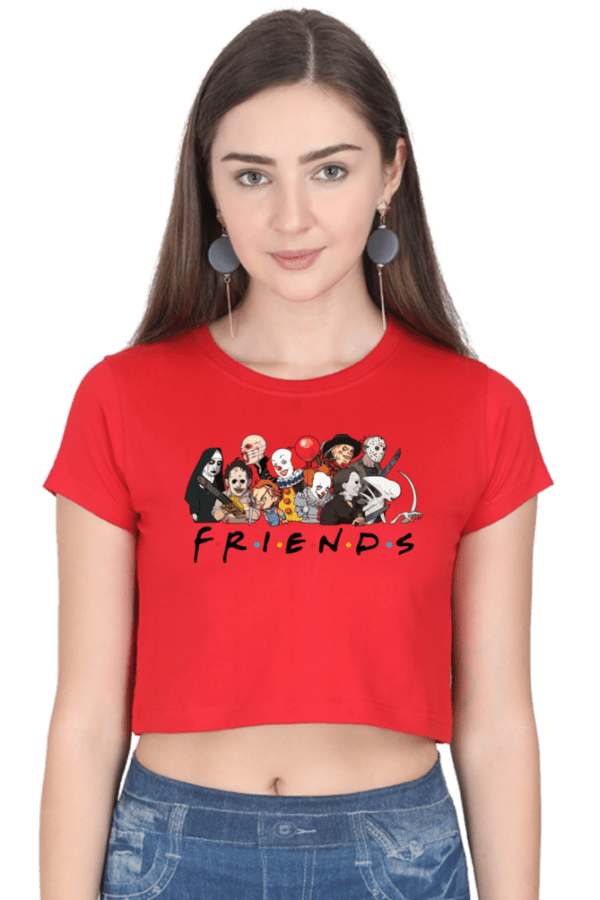"Friends & Fools" Joker-Inspired Crop Top – Bold, Playful, Unforgettable - Image 5