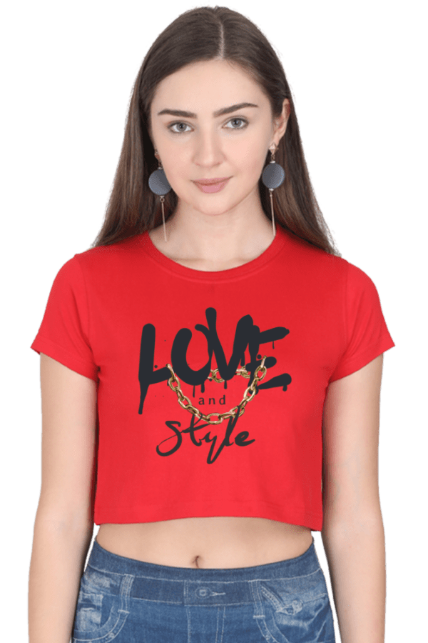 "Love & Style" Crop Top – Wear Your Passion with Confidence - Image 4