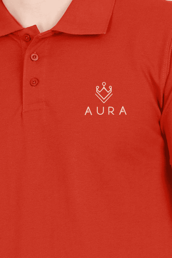 Aura Signature Unisex Polo – Premium & Classy Cotton Polo Shirt - Image 3