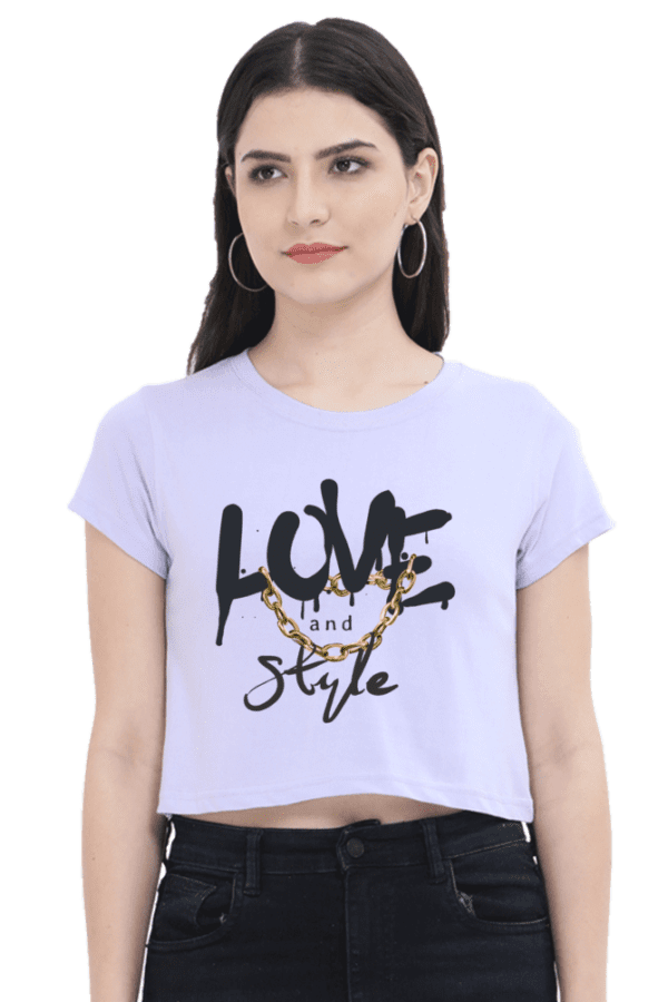 "Love & Style" Crop Top – Wear Your Passion with Confidence - Image 2
