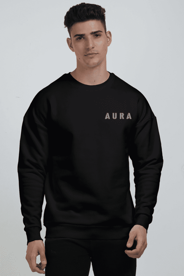 AURA SIGNATURE OVERSIZED SWEATSHIRT – ELEVATE YOUR STREET STYLE - Image 12