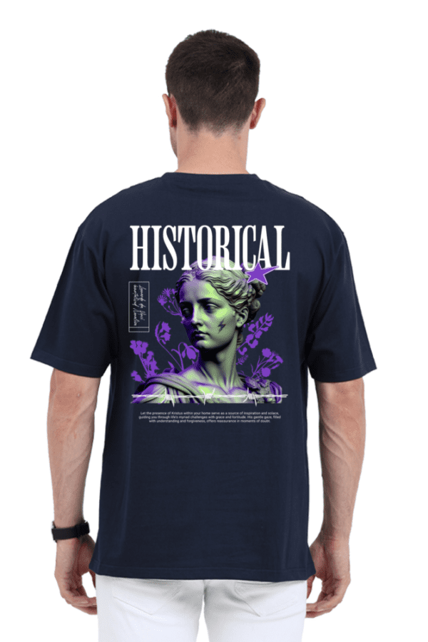 Aura Historic Oversized T-Shirt – Timeless Elegance with a Modern Edge - Image 5