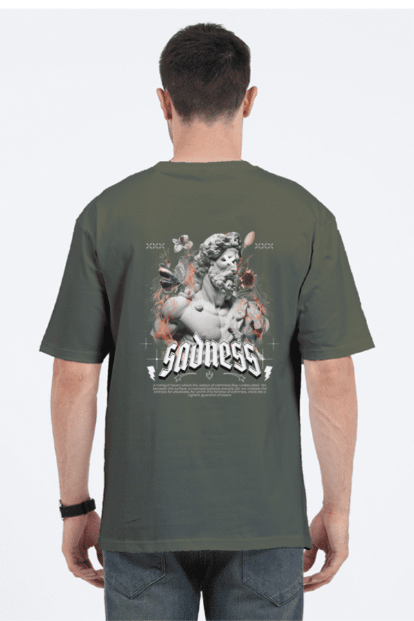 Sadness Unisex Oversized Classic T-Shirt – Aesthetic Expression of Emotions - Image 4