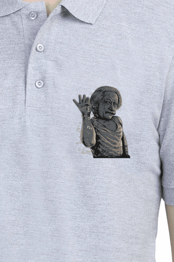 Einstein Embroidered Polo – Smart Style Meets Timeless Elegance - Image 15