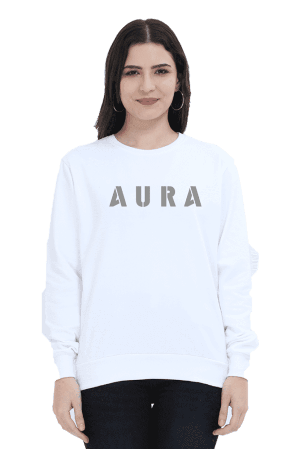 AURA Puff Grey Sweatshirt – Bold, Classy & Timeless - Image 12