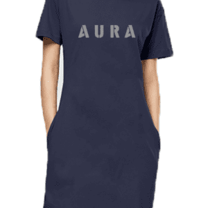 AURA Puff Grey T-Shirt Dress – Effortless Style, Ultimate Comfort