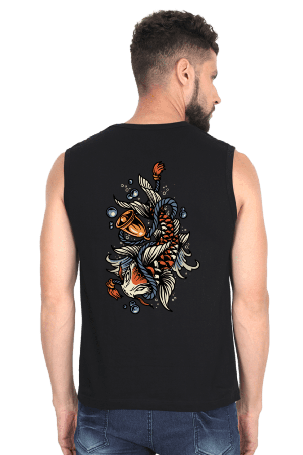 Koi Fish Sleeveless Tee – Grace, Strength & Timeless Style - Image 4
