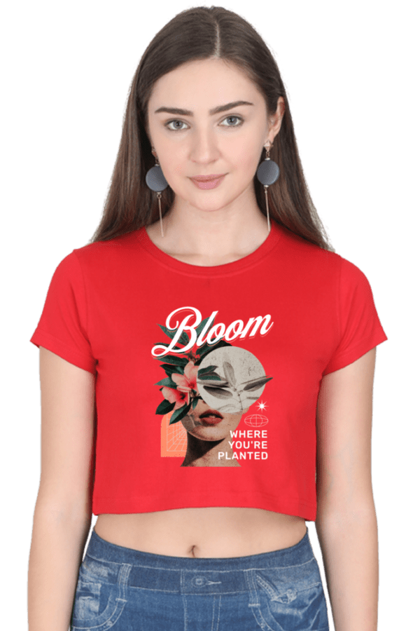 "Bloom Radiance" Crop Top – Flourish with Confidence - Image 5