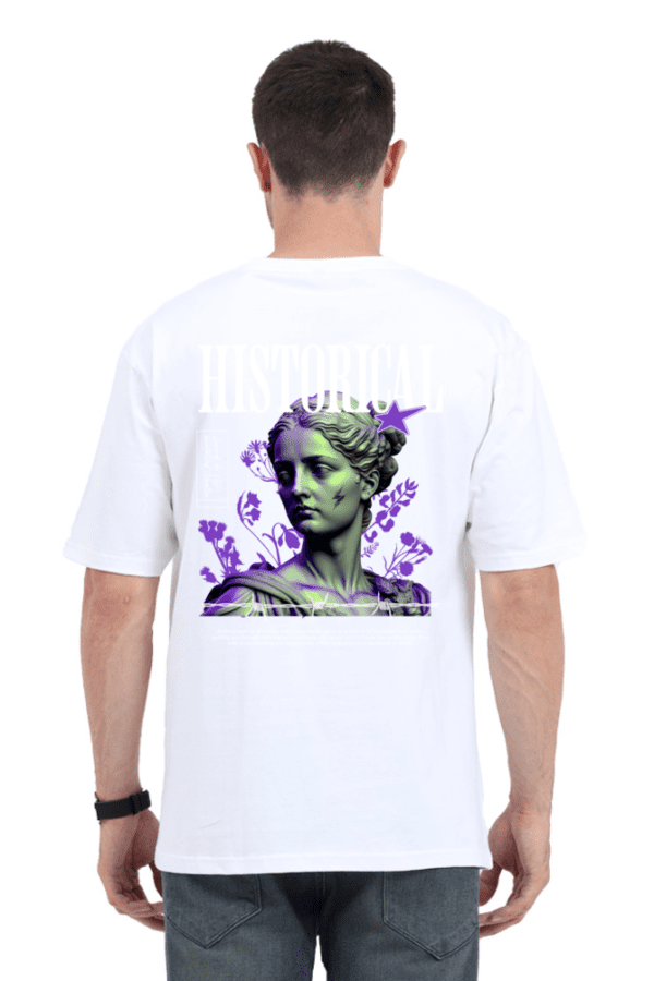 Aura Historic Oversized T-Shirt – Timeless Elegance with a Modern Edge - Image 7