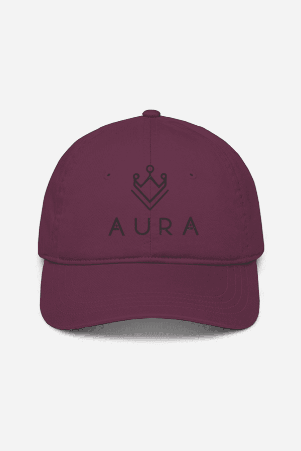 AURA Signature Embroidered Baseball Cap – Stylish & Premium Headwear - Image 2