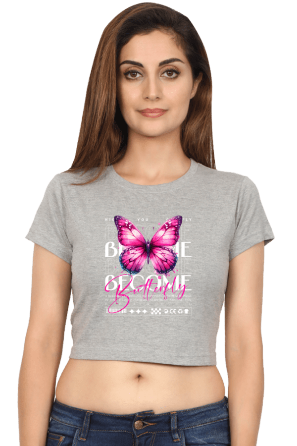 Become Butterfly Crop Top – Premium Cotton Comfort & Style - Image 7