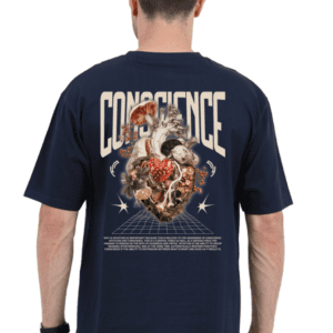 Conscience Heart Oversized Unisex T-Shirt – Bold & Premium Streetwear