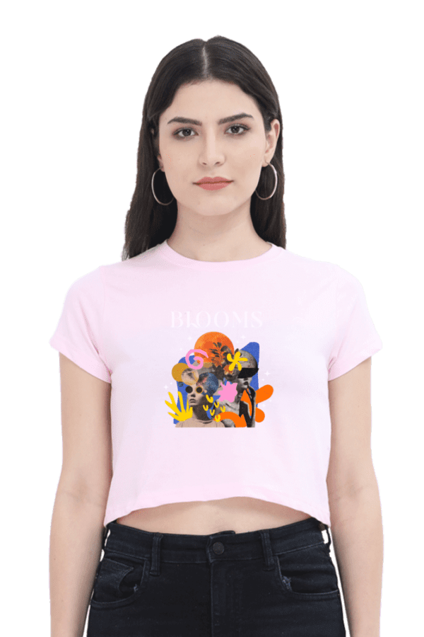 Aura "Bloom with Grace" Crop Top – Fresh, Feminine, and Fearless - Image 3