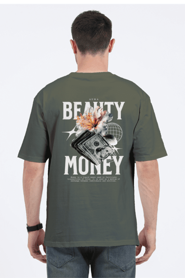 The Beauty of Money Unisex Oversized Classic T-Shirt – Luxury Meets Streetwear - Image 4