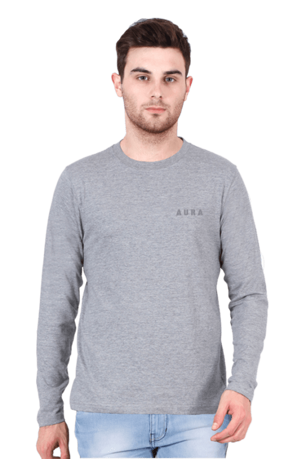 Aura Embroidered Pocket Design - Premium Full Sleeve T-Shirt - Image 5
